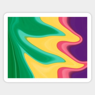 Colorful abstract creative liquid flowing Sticker